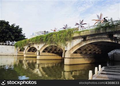 Bridge over a river, Guilin, Guangxi Province, China