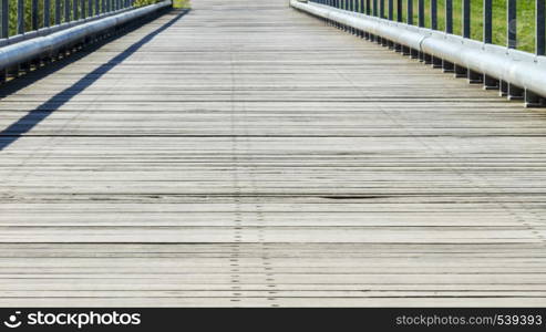 Bridge over a river - National Park on the Elbe