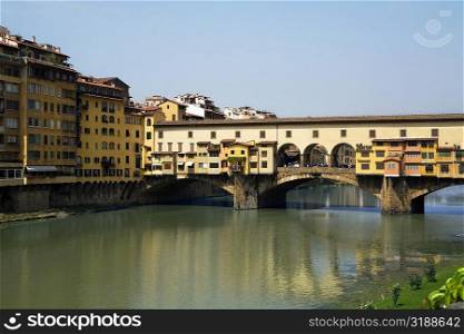 Bridge over a river, Ponte Vecchio, Florence, Tuscany, Italy
