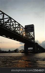 Bridge over Cape Fear River in Wilmington, North Carolina.