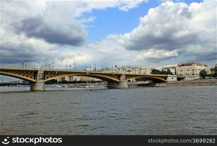 Bridge over Danube in Budapest, Hungary, Europe