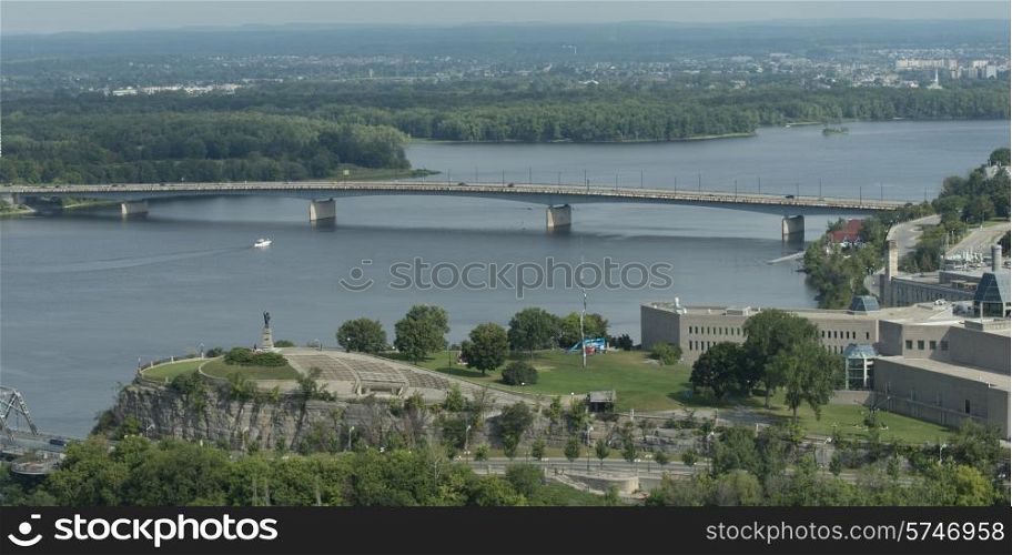 Bridge over Ottawa River, Ottawa, Ontario, Canada