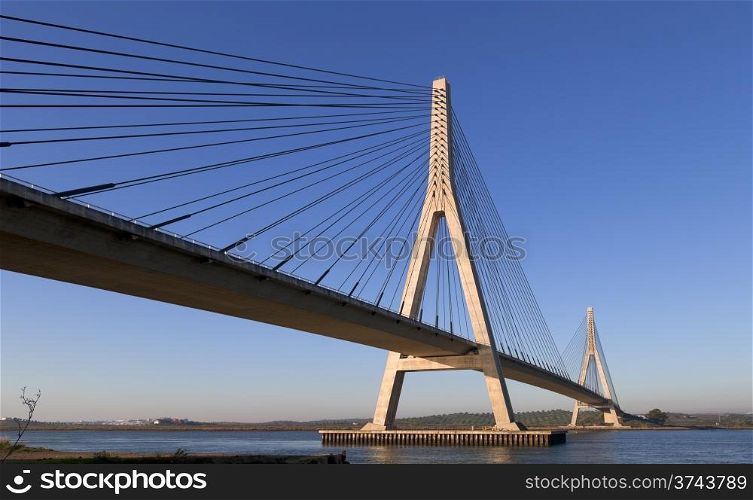 Bridge over the Guadiana River in Ayamonte