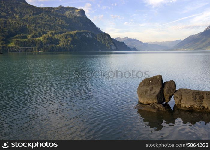 Brienz lake in Switzerland