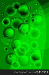 Bright abstract background with bubbles (eps 10)