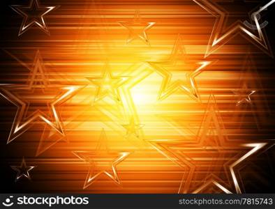 Bright abstract background with stars. Eps 10 vector