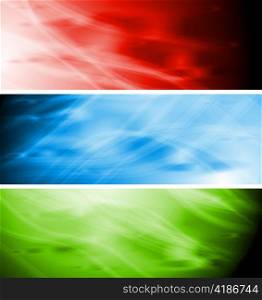 Bright abstract banners collection. Vector illustration eps 10