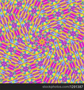 Bright abstract colorful concentric pattern