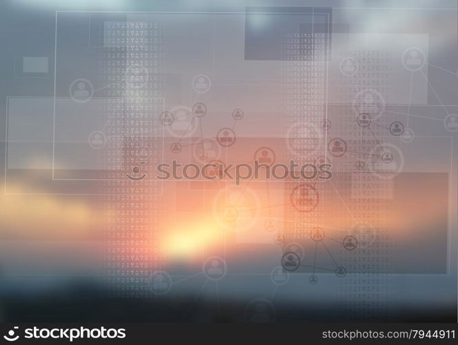 Bright abstract modern background