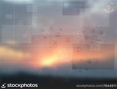 Bright abstract modern background