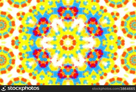 Bright abstract pattern on white background