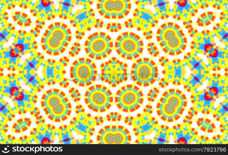 Bright abstract pattern on white background