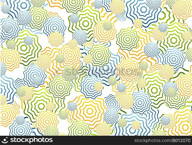 Bright abstract rings background