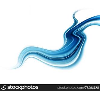 Bright blue and white liquid modern futuristic background with abstract waves