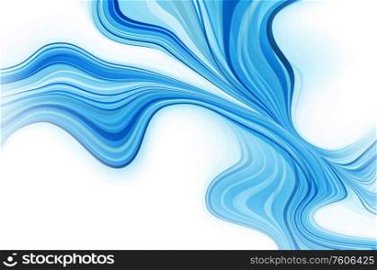 Bright blue and white modern futuristic background with abstract waves and gradient