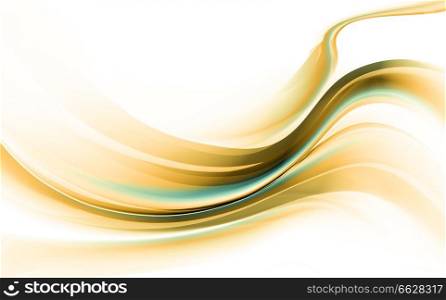 Bright blue and yellow modern futuristic background with abstract waves