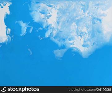 bright blue dense cloud