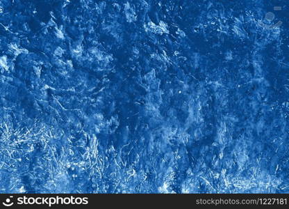 Bright Blue painted surface background. Horizontal shot