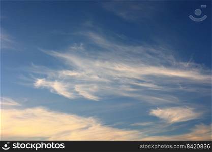 Bright Blue sky with white cloud. Beautiful sky background and wallpaper. Clear day and good weather in the morning. Bright Blue sky with white cloud. Beautiful sky background and wallpaper. Clear day and good weather in the morning.