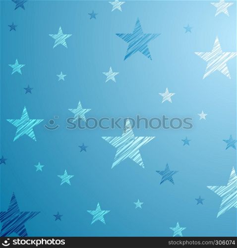 Bright blue starry abstract background. Bright blue starry background