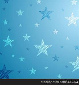 Bright blue starry abstract background. Bright blue starry background