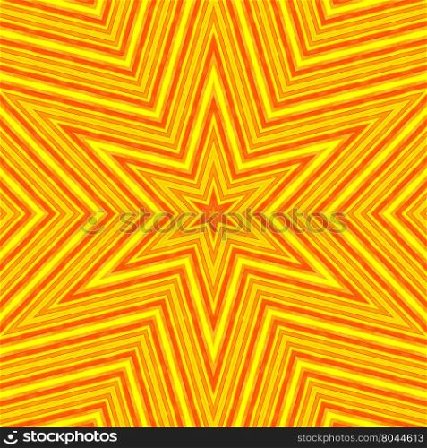 Bright color background with abstract striped star pattern
