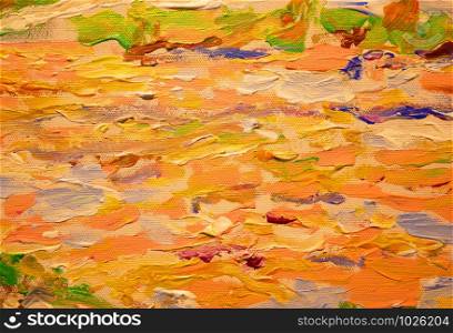Bright colors oil paint texture with brush strokes abstract art background.