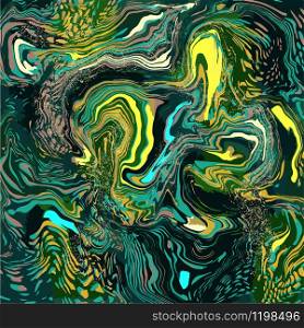 Bright contrast swirls of agate. Liquid swirls of marble texture. Fluid modern artwork. For wallpapers, banners, posters, cards, invitations, design covers, presentation, flyers. Vector illustration.. Bright contrast swirls of agate. Liquid swirls of marble texture.