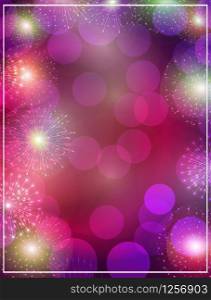 Bright festive background for holidays. Illustration with fireworks.. Bright festive background for holidays. Illustration
