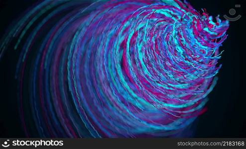 Bright funnel of random lines, computer generated. 3d rendering of an abstract spiral background. Bright funnel of random lines, computer generated. 3d rendering of an abstract spiral background.. Funnel of random lines, computer generated. 3d rendering of an abstract spiral background.