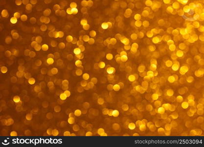 Bright golden lights bokeh background