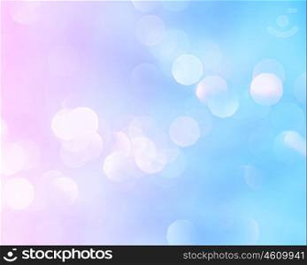 Bright holiday background bokeh with magic blur blue pink lights&#xA;