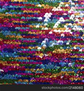 bright multicolored sequins background