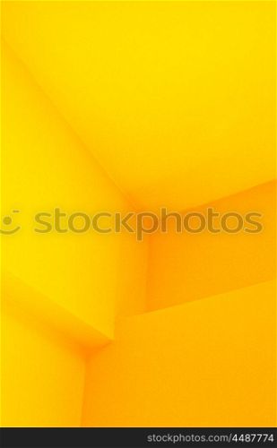 Bright orange geometric shapes