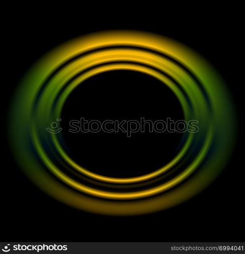 Bright orange green circles logo background