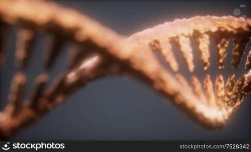 bright particulate 3D rendered DNA