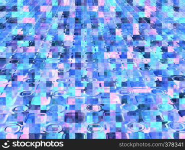 Bright perspective background with abstract pattern
