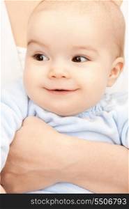 bright picture of adorable baby over white&#xA;