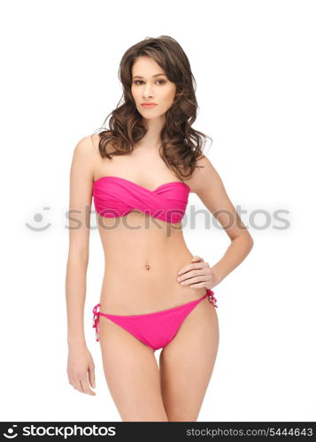 bright picture of beautiful woman in bikini