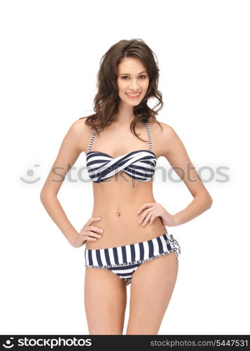 bright picture of beautiful woman in bikini