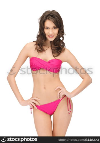 bright picture of beautiful woman in bikini