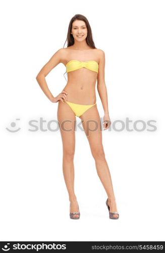 bright picture of beautiful woman in bikini
