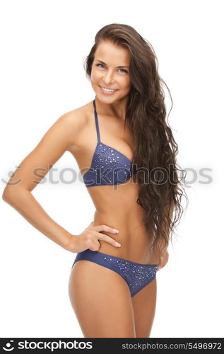 bright picture of beautiful woman in bikini