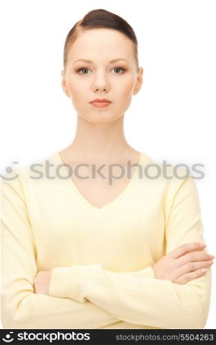 bright picture of calm and friendly woman&#x9; &#xA;