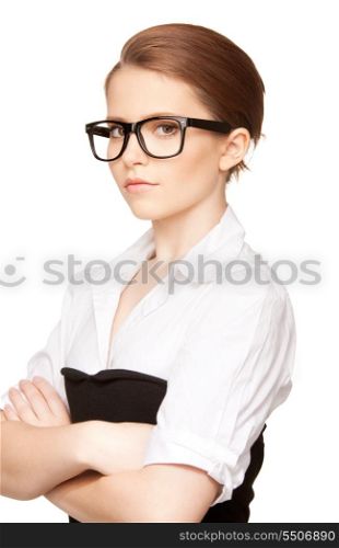 bright picture of calm and friendly woman&#xA;