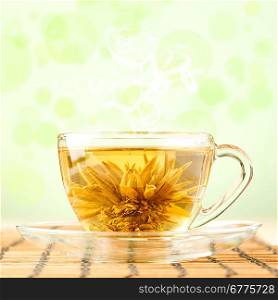 bright picture of green tea
