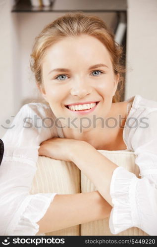 bright picture of happy and smiling teenage girl