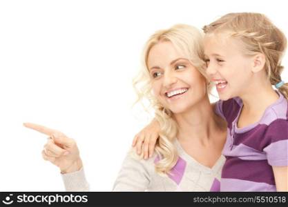 bright picture of happy mother and child (focus on woman)