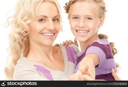 bright picture of happy mother and child (focus on woman)&#xA;