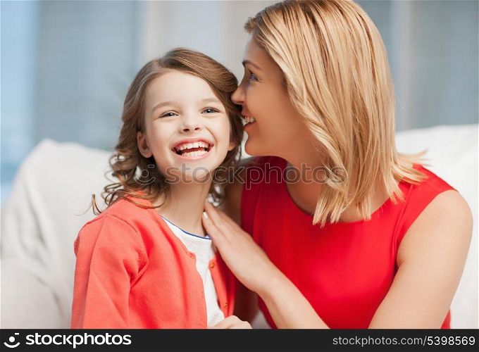 bright picture of mother and daughter cuddling